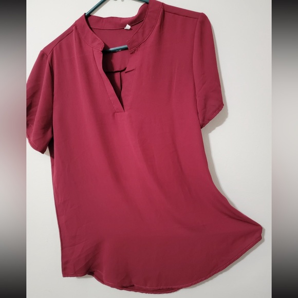Women Blouse Red Wine - Picture 2 of 2